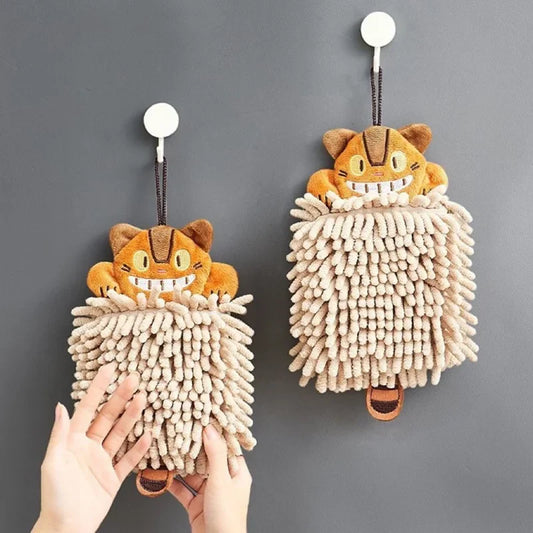 DecorBites™ Cat Kitchen Hand Towel Microfiber Chenille Super Absorbent Quick-dry Home Towel