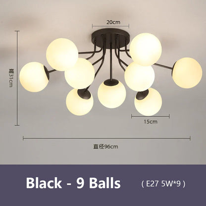 DecorBites™ Bubble Glass LED Ceiling Light for Living Room Bedroom Kitchen Dining