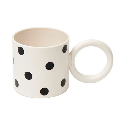 DecorBites™ Korean Style Fatty Mug Splash Ink Plastic Cup Couple Coffee Tea Drinkware