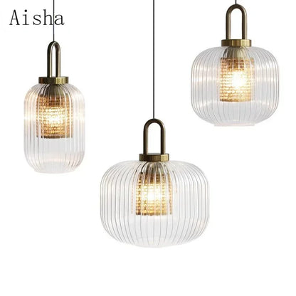 DecorBites™ Clear Glass Pendant Lamp: Modern Designer Lighting for Bar, Restaurant, Bedroom, Aisle & more