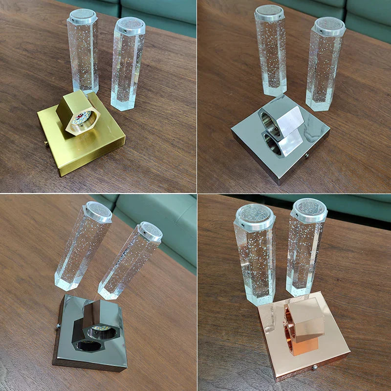 DecorBites™ Bubble Crystal LED Wall Sconces for Bathroom Dresser Living Room Bedroom Mirrors