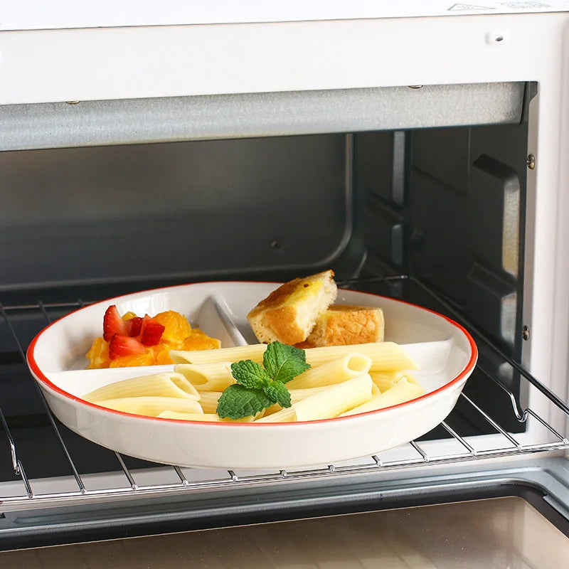 DecorBites™ Kids Cartoon Grid Plate - Fun & Functional Divider Dish for Breakfast & Snacks