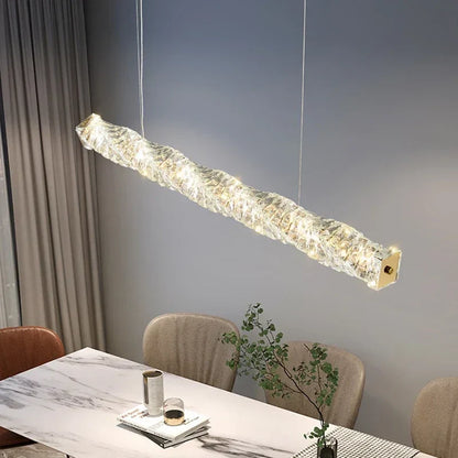 DecorBites™ Elegant LED Crystal Chandelier for Dining Room and Kitchen Lighting
