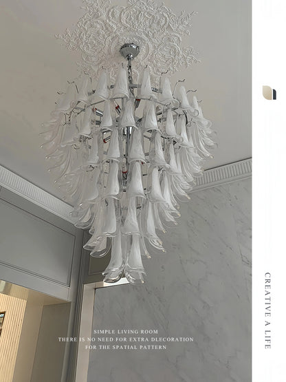 DecorBites™ French Style Glass Chandelier for Living Room Decoration