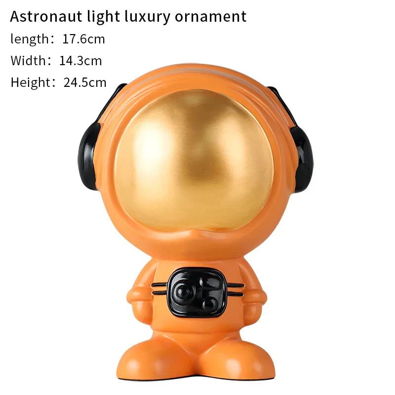DecorBites™ Astronaut Statue Spaceman Sculpture Modern Desktop Decor Figurine Handicraft Gift