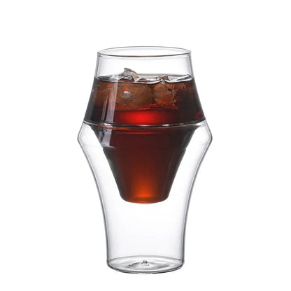 DecorBites™ Latte Double Bottom Cup - Heat Resistant Glass Coffee Tea Tableware
