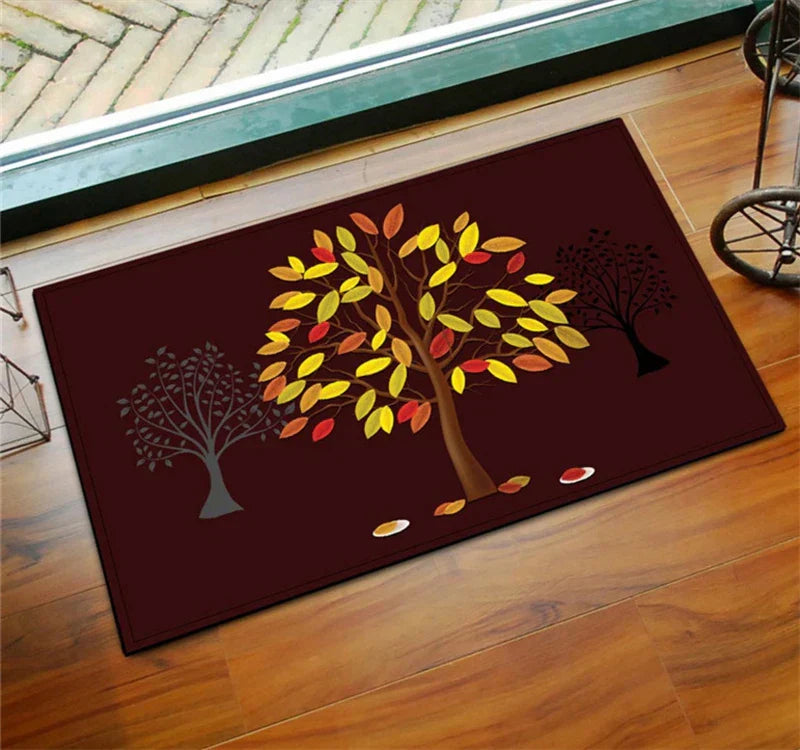 Decobites Underwater World Crystal Velvet Door Mat: Anti-Slip, Durable, Easy to Clean Rug