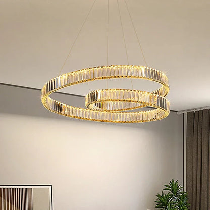 Lámparas colgantes LED de cristal DecorBites™: Lámpara de araña moderna y lujosa para salas de estar y comedores