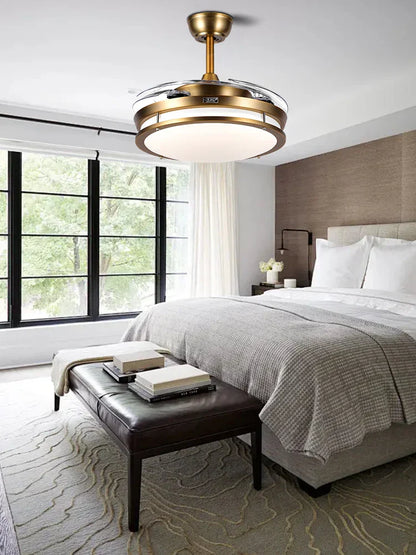 DecorBites™ 55W Bronze Ceiling Fan Light with Remote Control and Reversible Blades