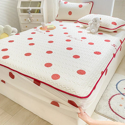 DecorBites™ Latex Cooling Mattress Cover & Pillowcase Set - Summer Cool Down Bed Pad