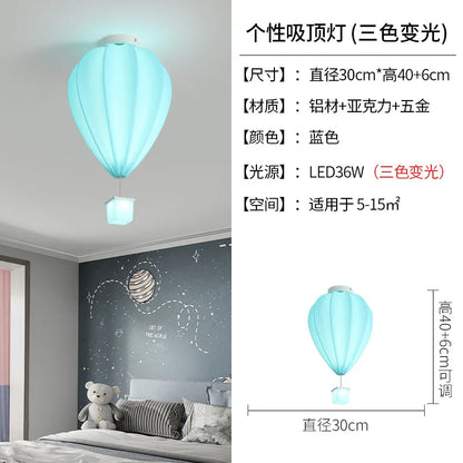 DecorBites™ Hot Air Balloon Lamp: Dreamy Kids Room Decor