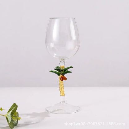 DecorBites™ Christmas Glass Goblet Set: Festive Cocktail Drinkware for Decoration and Gifting