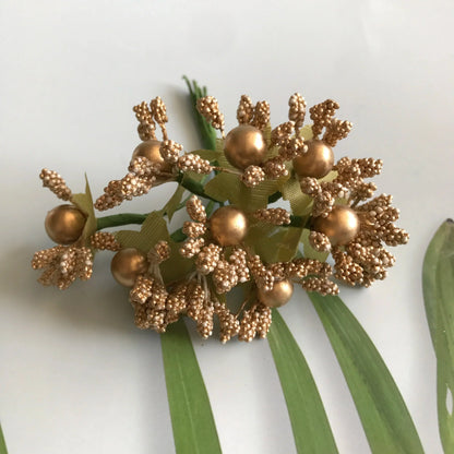 DecorBites™ Green Plant & Berry Stamen Bundle for DIY Christmas & Wedding Decor