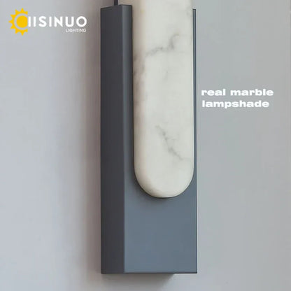 ديكوربايتس™ 19.6 بوصة مصباح حائط رخامي LED - إضاءة داخلية عصرية بجانب السرير لغرفة المعيشة