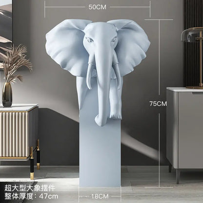 DecorBites™ Elephant Ornaments: Light Luxury Living Room Decor for Home & Office