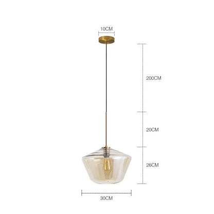 DecorBites™ Glass Chandelier Lighting for Home Dining Room Kitchen Decor Pendant Lights