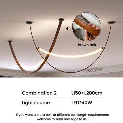 DecorBites™ Designer LED Tube Suspension Chandelier for Living Room and Bar