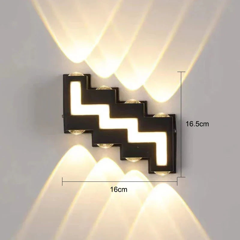 DecorBites™ IP65 LED Wall Lamp for Indoor/Outdoor Waterproof Garden Lighting