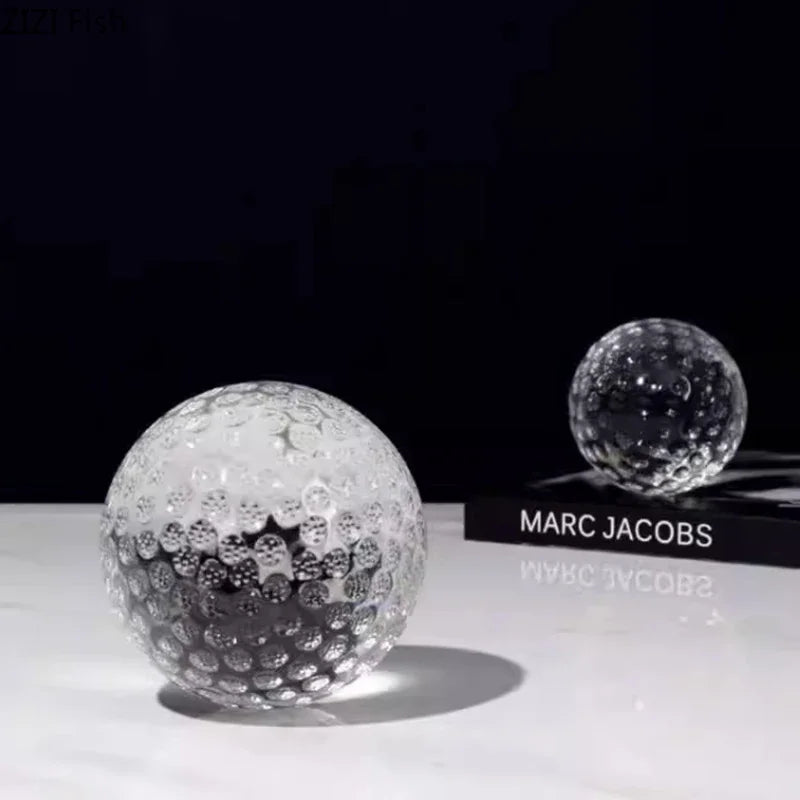 DecorBites™ Golf Crystal Ball Desk Decoration - Minimalism Aesthetic Room Decor