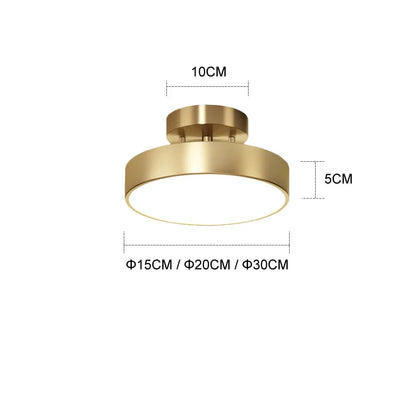 DecorBites™ Brass LED Ceiling Chandelier: Adjustable, Modern Fixture for Bedroom, Living Room, Kitchen, Aisle.
