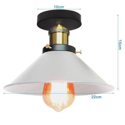 DecorBites™ Industrial Flush Mount Light for Home Decor in Bedroom, Kitchen, Living Room