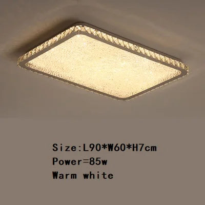 DecorBites™ Crystal Round Ceiling Lamp Elegant LED Lighting for Bedroom & Living Room