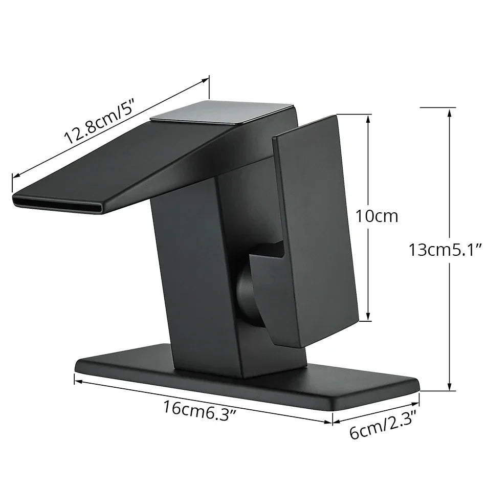 Decorbites™ LCD-Digital-Waschtischarmatur, Messing-Küchenarmatur, Heiß-Kalt-Anzeige