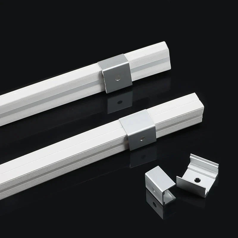 DecorBites™ LED Silicone Tube Profile Connector Clip Plug Neon Strip Lights End Cap Kit