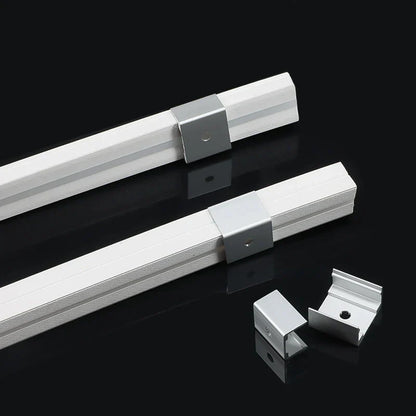 DecorBites™ LED Silicone Tube Profile Connector Clip Plug Neon Strip Lights End Cap Kit