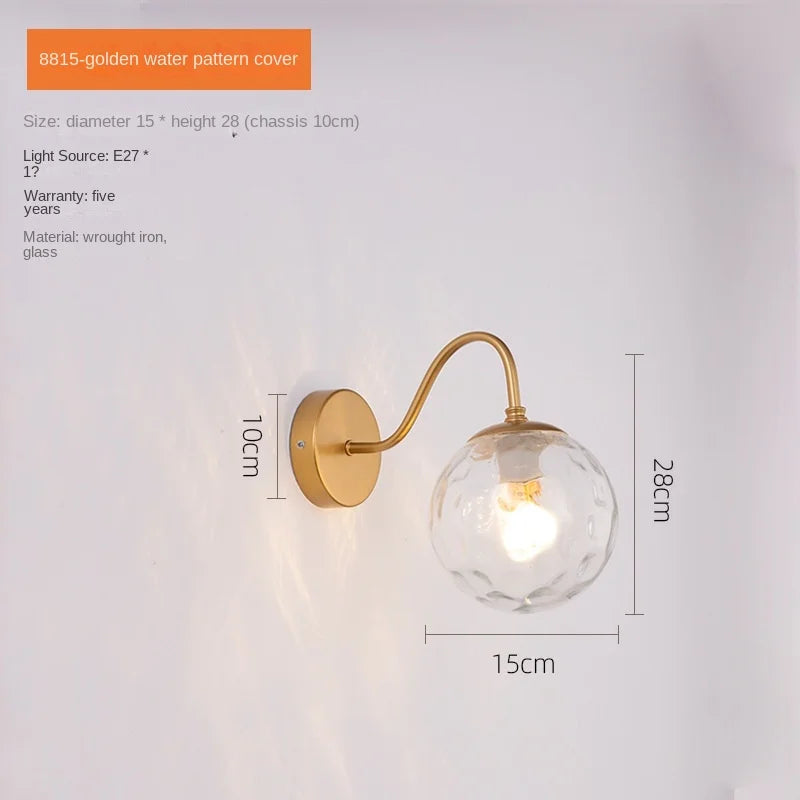 DecorBites™ Glass Ballight LED Wall Lamp for Living Room Bedroom Home Decor