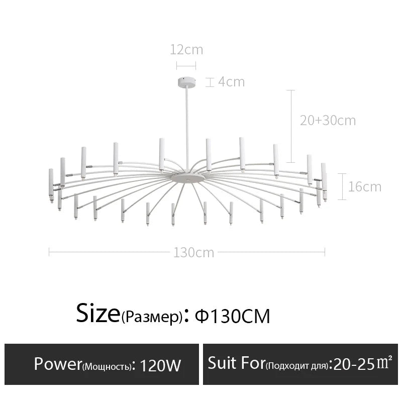 DecorBites™ LED Chandelier: Modern Nordic Design for Living Room, Bedroom, Office, Study - Home Décor Lighting