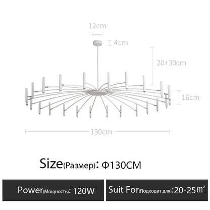 DecorBites™ LED Chandelier: Modern Nordic Design for Living Room, Bedroom, Office, Study - Home Décor Lighting