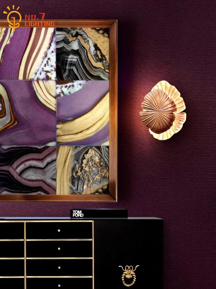 DecorBites™ Designer Copper Wall Lamp LED G9 Gold/Chrome Art Decor Living Room Bedroom