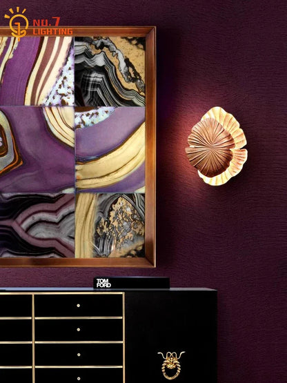 DecorBites™ Designer Copper Wall Lamp LED G9 Gold/Chrome Art Decor Living Room Bedroom