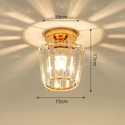DecorBites™ K9 Crystal Pendant Light LED Ceiling Lamp Nordic Chandelier for Living Room