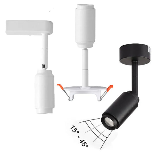 مصباح سقف LED من DecorBites™‎ قابل للتعديل مع إضاءة مسار متعددة الزوايا