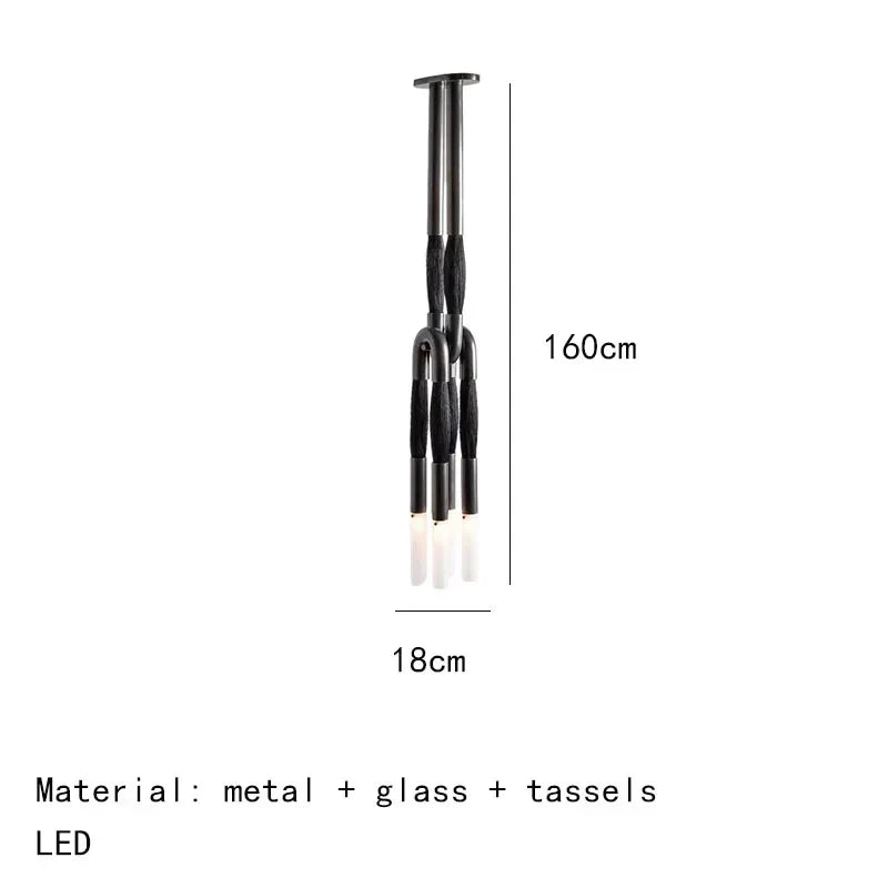 DecorBites™ Cloth Pendant Light with Acrylic Shade and G9 Bulb for Dining Room and Kitchen