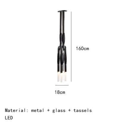 DecorBites™ Cloth Pendant Light with Acrylic Shade and G9 Bulb for Dining Room and Kitchen