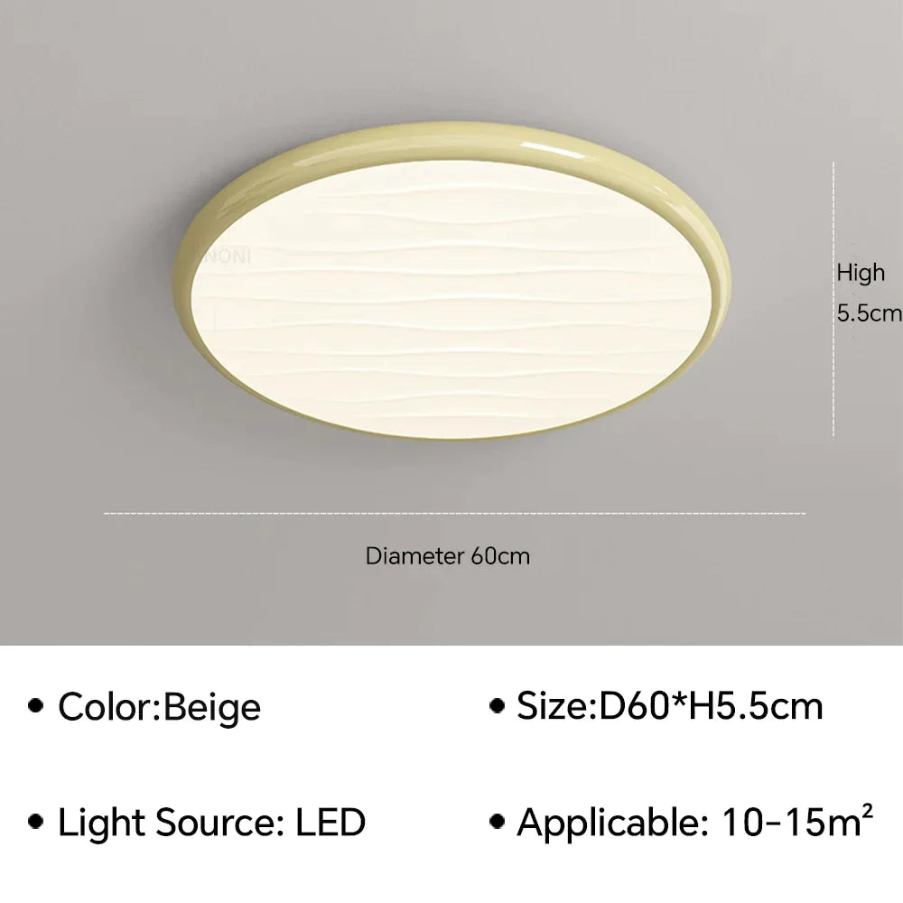 DecorBites™ LED Ceiling Light: Nordic Minimalist Design, Remote Control, for Bedroom, Living Room