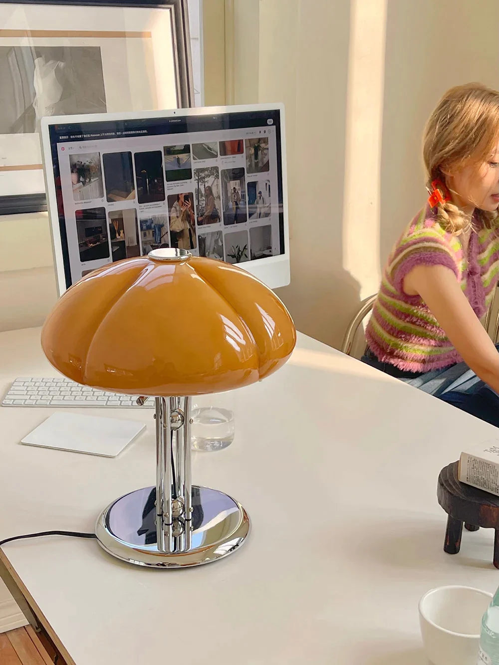 DecorBites™ Bauhaus Medieval Table Lamp Retro Light Luxurious Bedroom Atmosphere Bedside Light