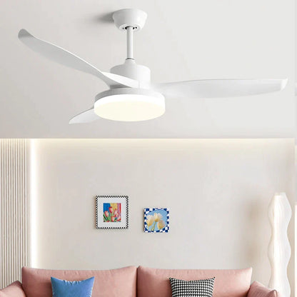 مروحة سقف DecorBites™ مقاس 52 بوصة تعمل بالتيار المستمر مع 3 شفرات ABS وإضاءة LED بقوة 60 وات، وجهاز تحكم عن بُعد