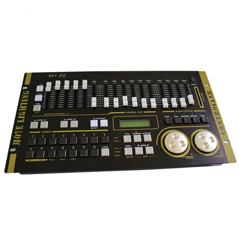 Controlador de iluminación DMX Max 384 Decorbites™ para escenario, boda, Par, cabeza móvil, haz.