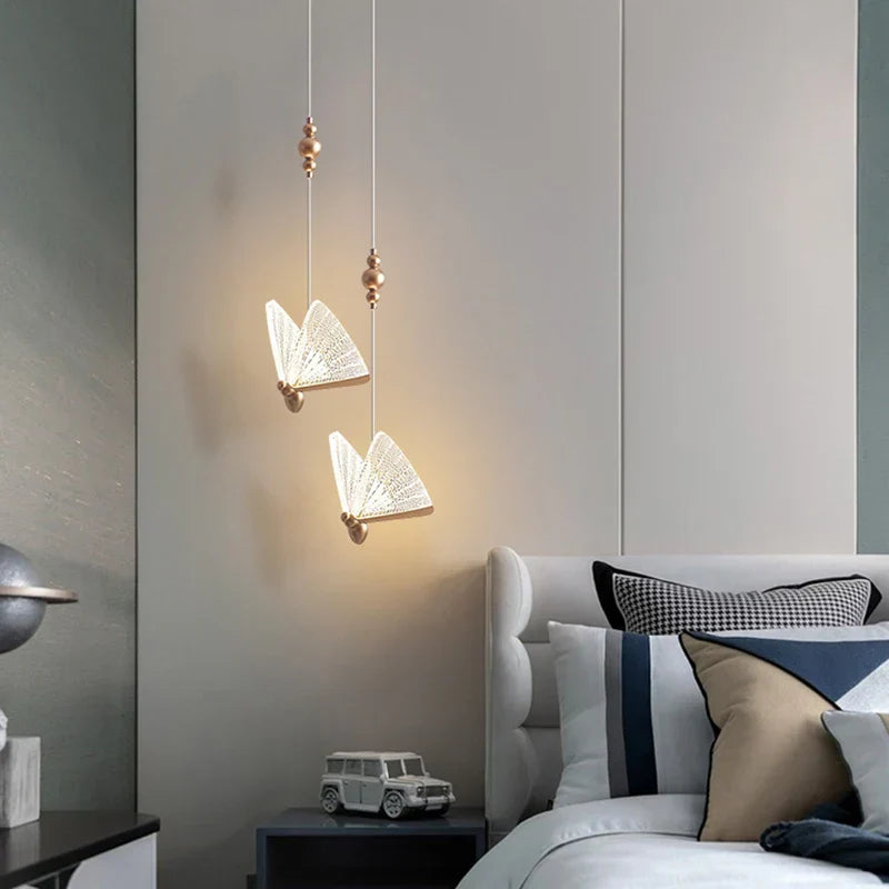 DecorBites™ Butterfly Pendant Lights: Modern LED Luxury Creative Nordic Hanging Lamp