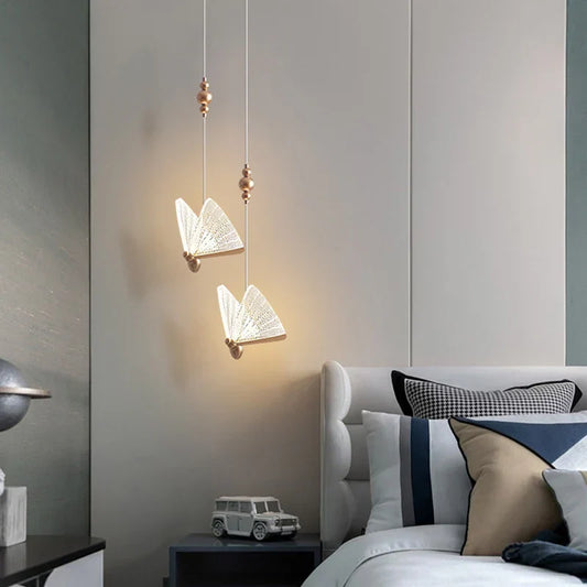 DecorBites™ Butterfly Pendant Lights: Modern LED Luxury Creative Nordic Hanging Lamp
