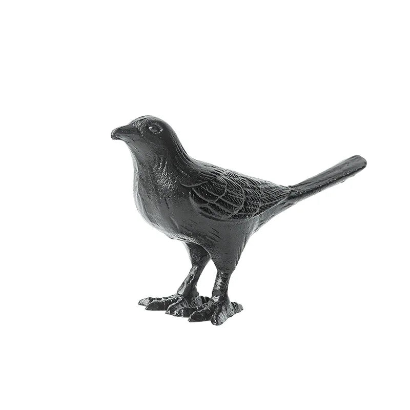 DecorBites™ Cast Iron Bird Decoration: Elegant Home & Living Room Décor