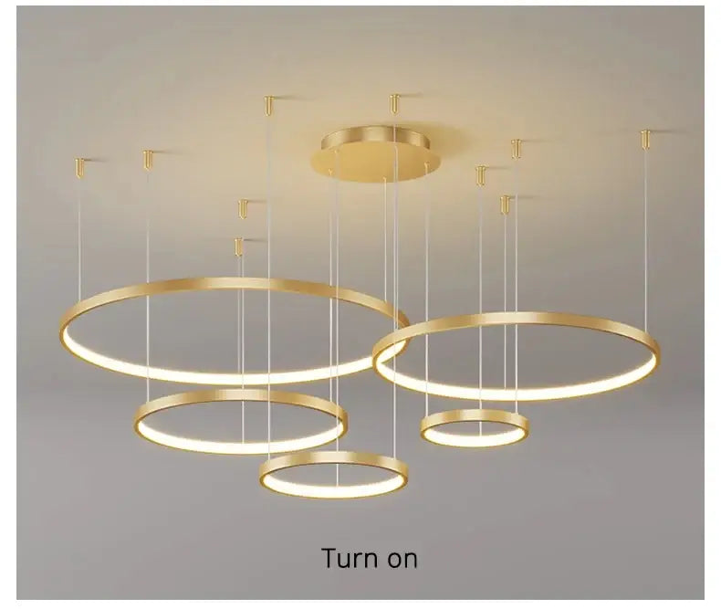 DecorBites™ Modern Black Pendant Light for Living Room - Dimmable