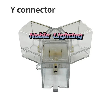 أضواء LED هندسية من DecorBites™ لصيانة السيارات في ورش العمل - تصميم ندفة الثلج متعدد الأضلاع