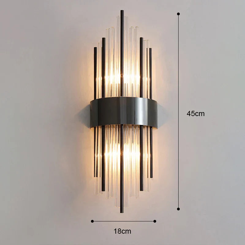 DecorBites™ Gold LED Wall Lamp Modern Light Luxury Sconce for Living Room & Bedroom