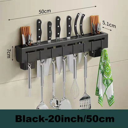 DecorBites™ Kitchen Storage Shelf Knife Chopstick Holder Multi-functional Organizer