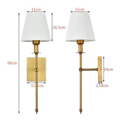 DecorBites™ American Fabric Wall Lamp for Dining Living Bedroom Bathroom Hotel Stair Mirror